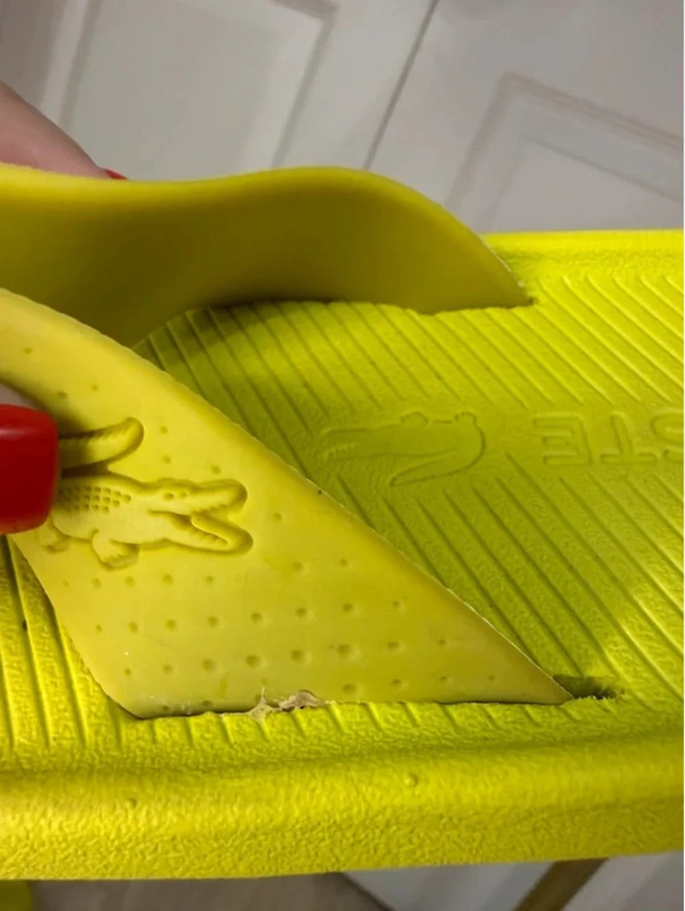 Lacoste Croco Sandal Flip Flops